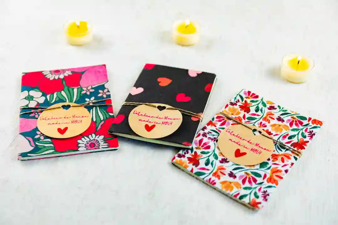 Carnet en Tissu Fait Main