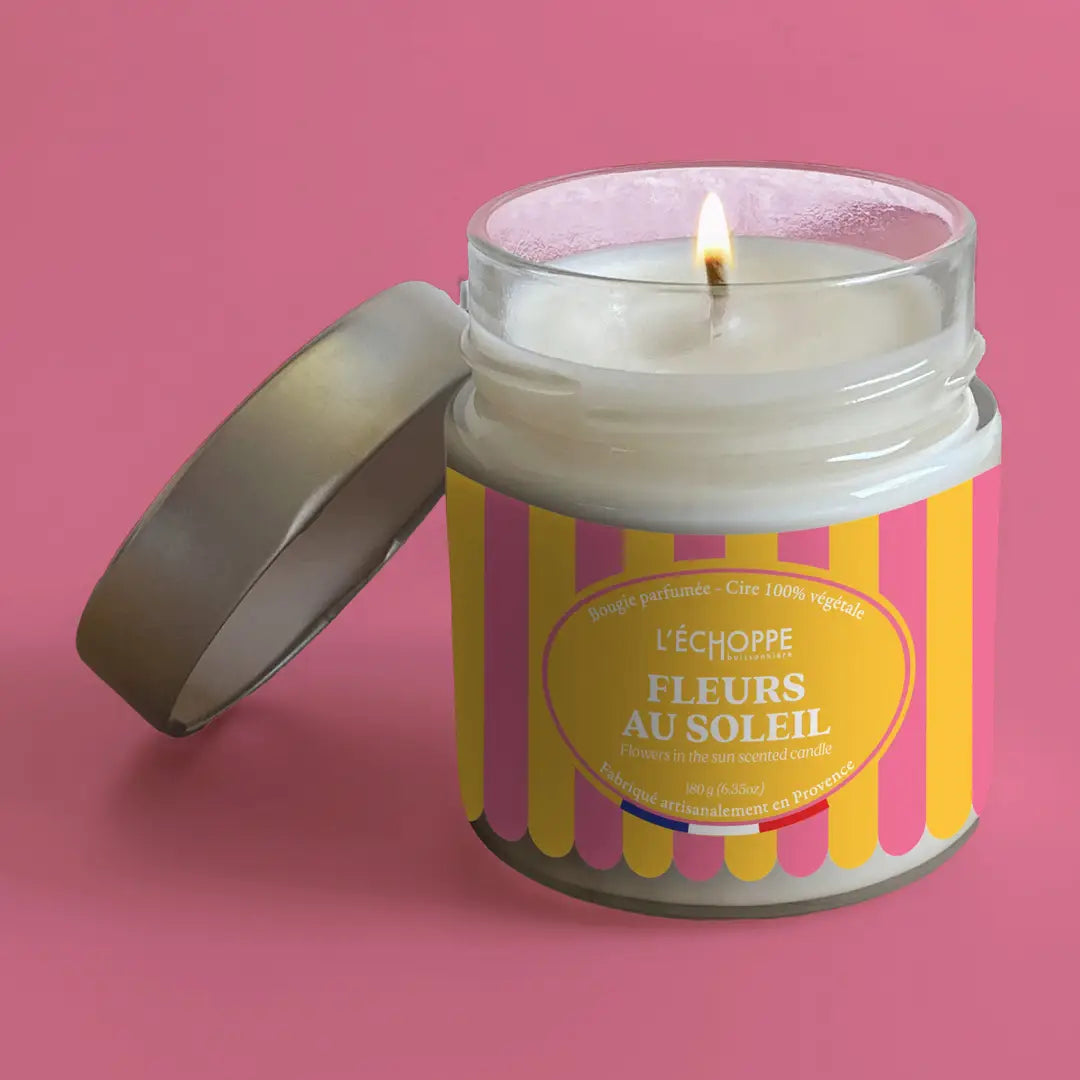 Fleurs au Soleil – Bougie parfumée artisanale | L'Échoppe Buissonnière